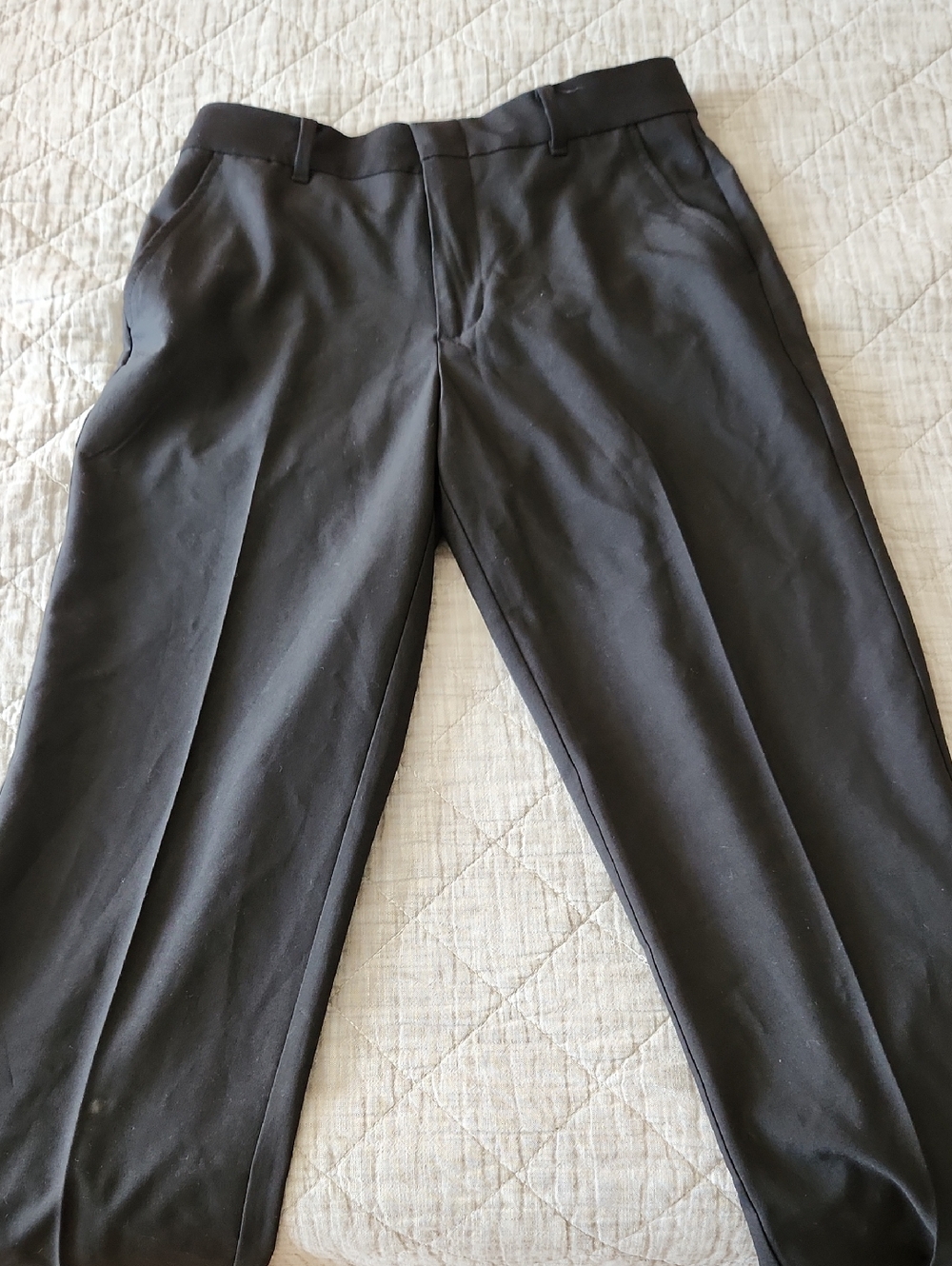 Izod Black Boy's Dress Pants - Classic Straight Leg Size 16